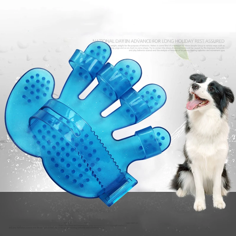 New Pet Gloves Combing Deshedding Cats Dogs Brush Glove Efficient Massage Grooming Big Easy Hair Away | Дом и сад