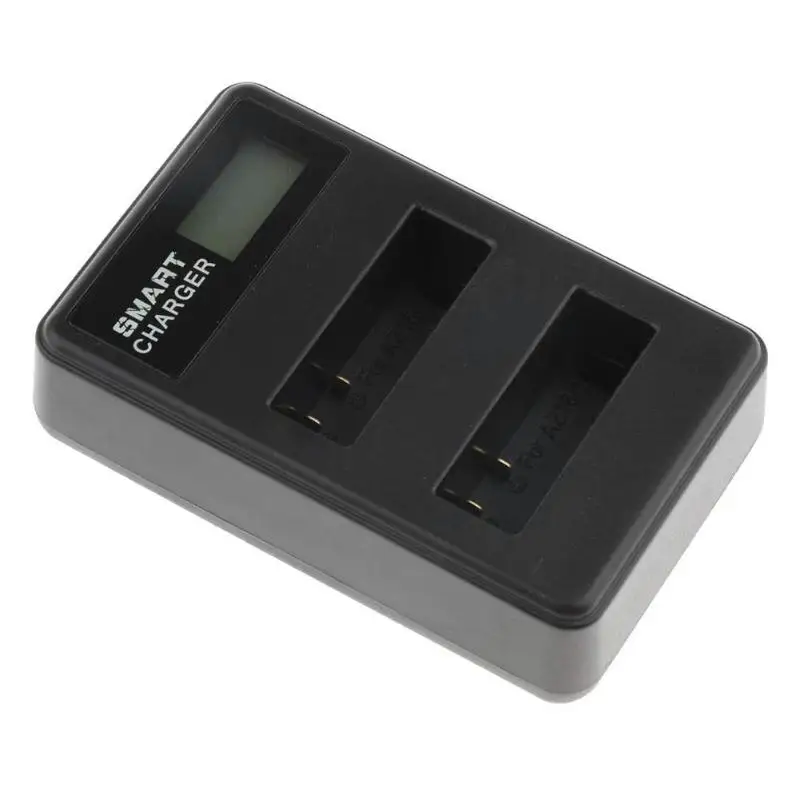 AZ16-1 ЖК-дисплей двойной USB зарядное устройство для Xiaomi Yi экшн-камера зарядка