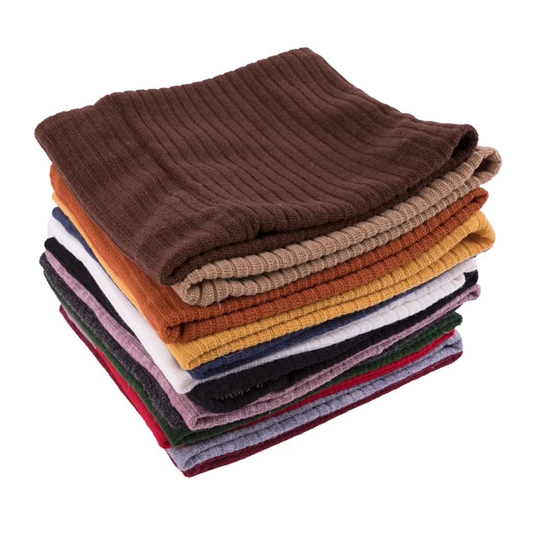 Новый мужской вязаный кольцо зимний теплый шарф кашемировый на шею Для женщин