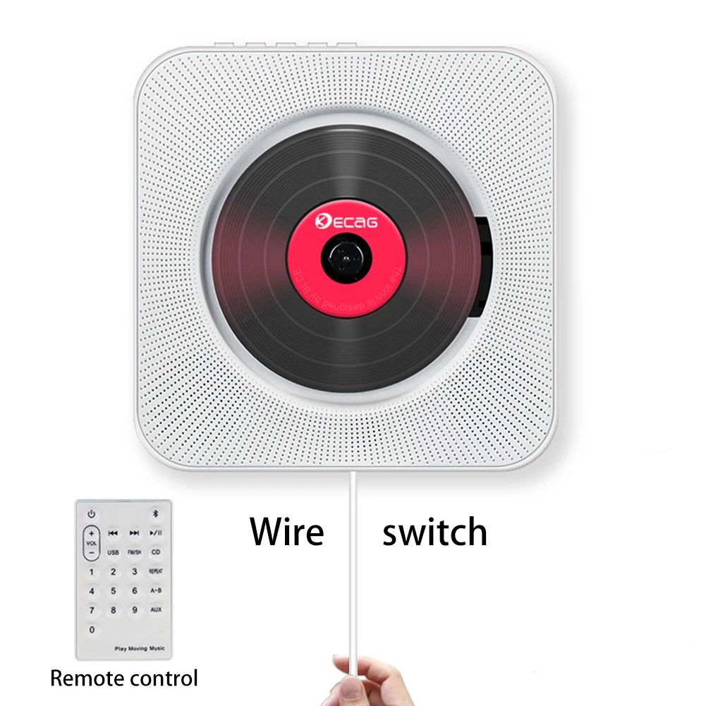 Портативный Bluetooth CD плеер устанавливается на стене дома аудио магнитофон с