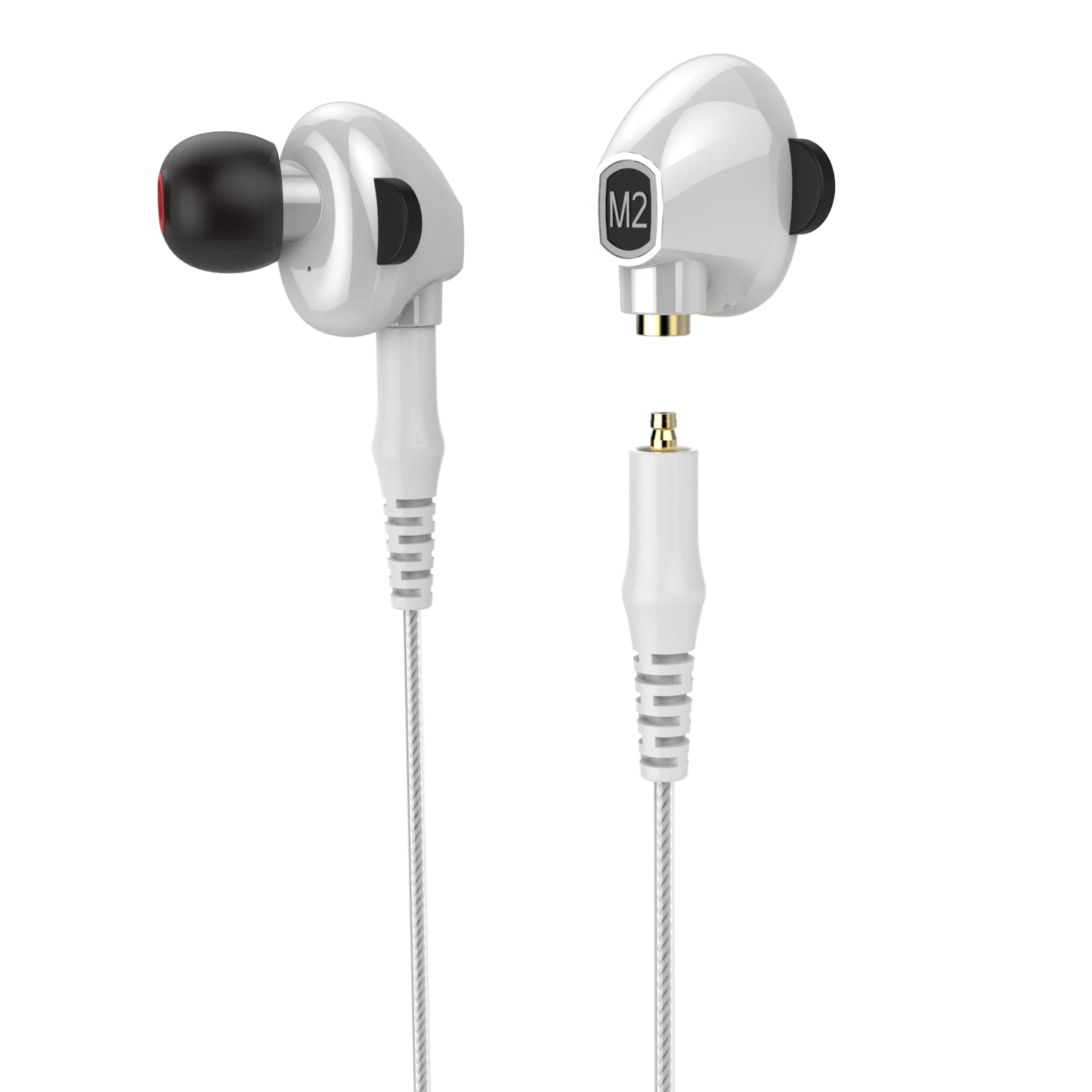 Лучшие предложения двойные динамические Hi-Fi наушники M2 2 в 1 беспроводные Bluetooth +