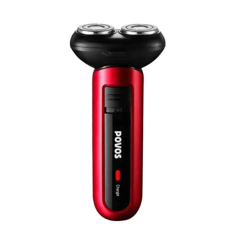 POVOS PW918 мини электробритва с двойным поплавком USB для удаления