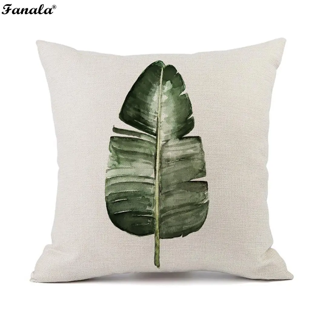 Тропическое растение чернильная живопись узор наволочка Подушка покрывало для