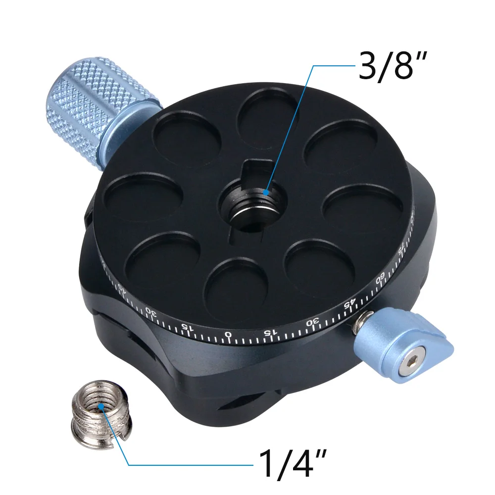 Andoer PAN C3 RES панорамная головка штатива Зажим адаптер из алюминиевого сплава с