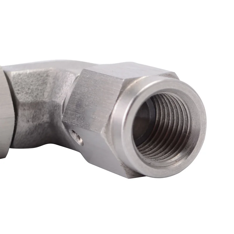 SPEEDWOW AN3 90 градусов Нержавеющая сталь Поворотный Масляный шланг PTFE тормоз Системы