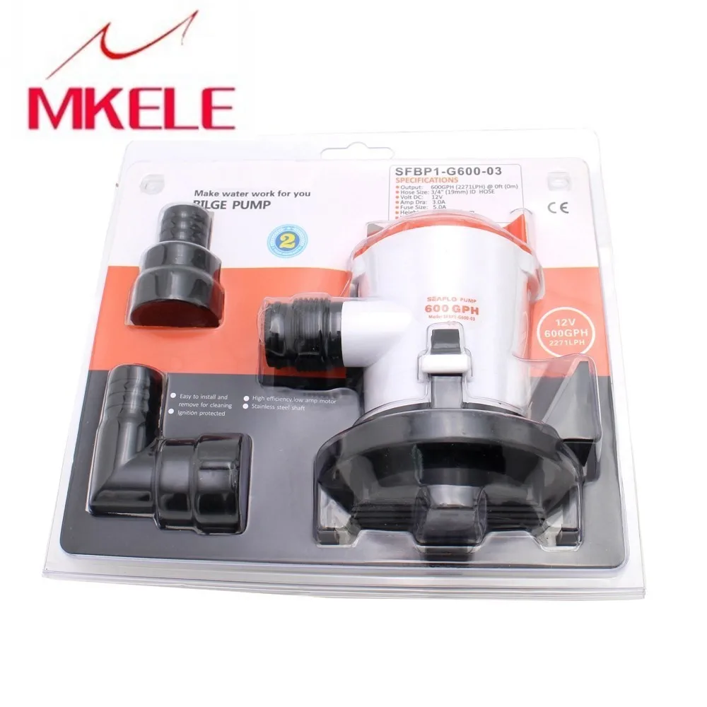 MKBP1 G600 03 3/4 дюйма шланг 600GPH 12В солнечный откачивающий насос с морским водяным