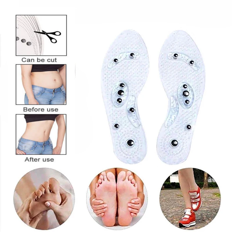 Стельки акупрессур магнитный массаж ног терапия Рефлексология облегчение боли| |