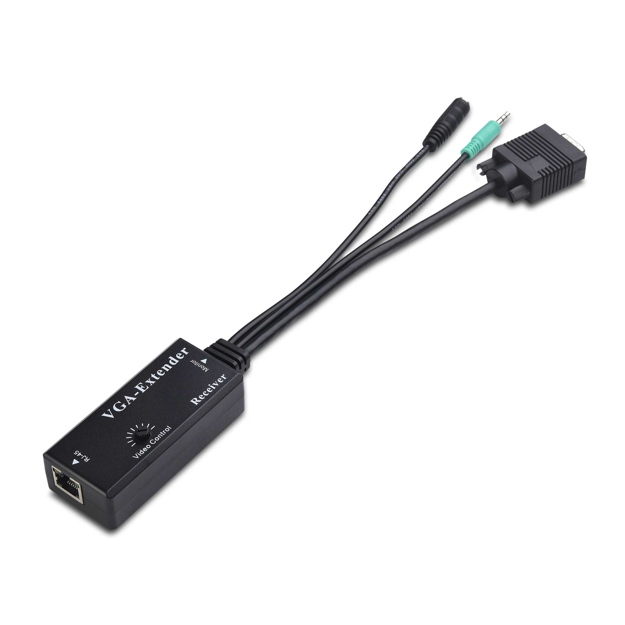 

VGA 1x1 Extender over CAT5e/6 with Audio up to 590ft (180m)