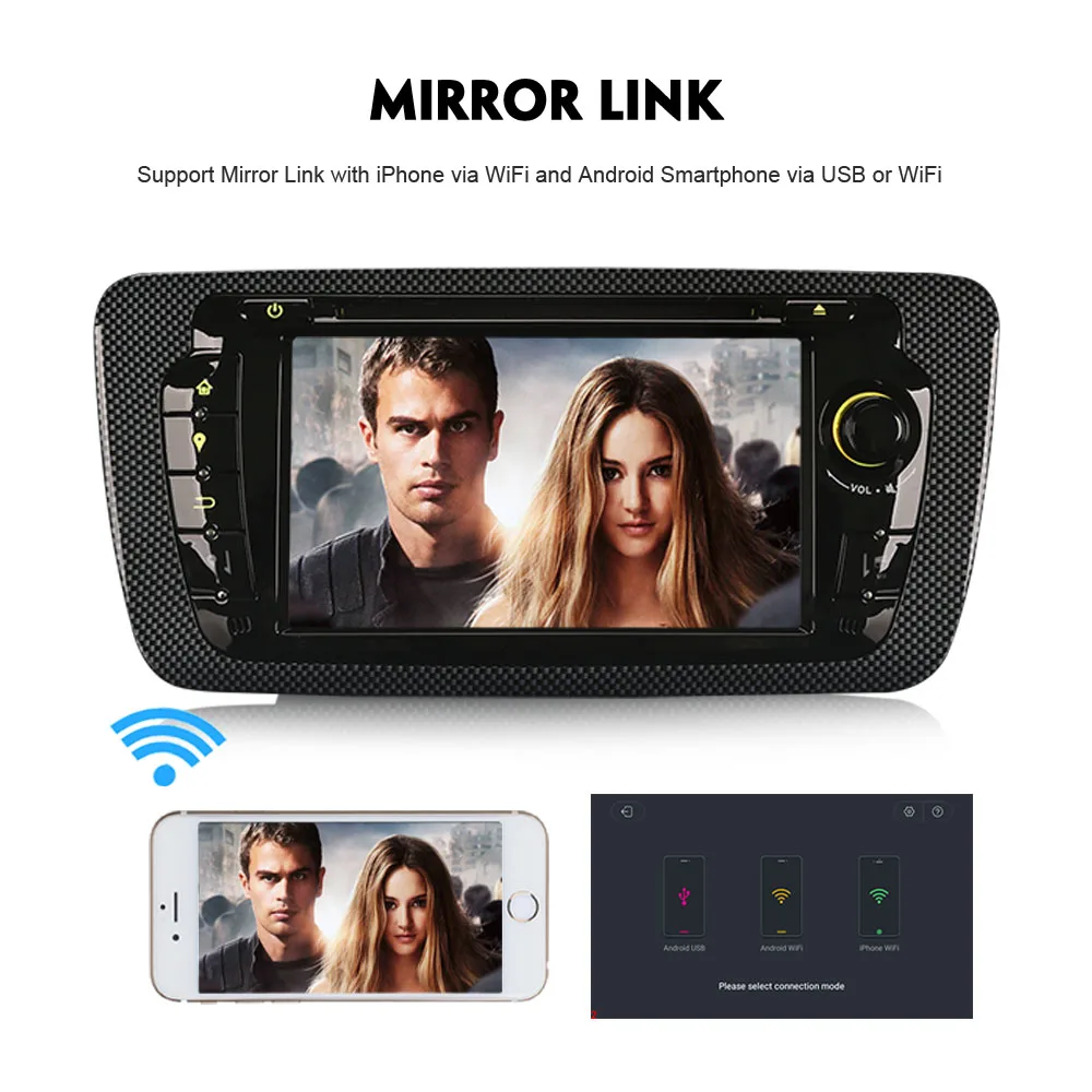 Четырехъядерный Android 8 1 Авторадио DAB + WiFi 4G GPS OBD TNT Bluetooth Радио CD автомобильный