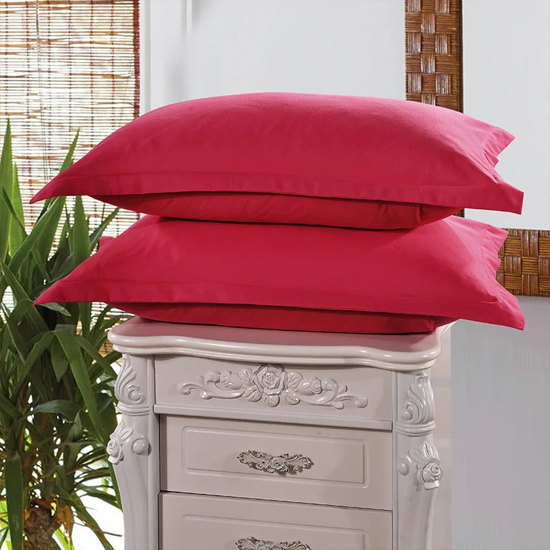 

1 Piece Pure Grey Color Pillowcase Brief Style 100% Polyester Pillow Case For Bedroom Solid Color Pillow Cases 48cm*74cm 55