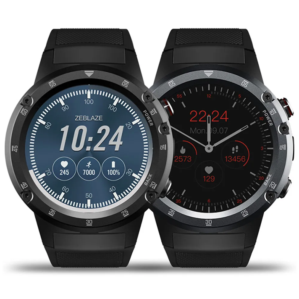 Zeblaze Тор 4 плюс 4G Smartwatch телефон 1 дюйма Android 7 MTK6739 ядра Смарт часы GB 16 5MP BT4.0 Камера