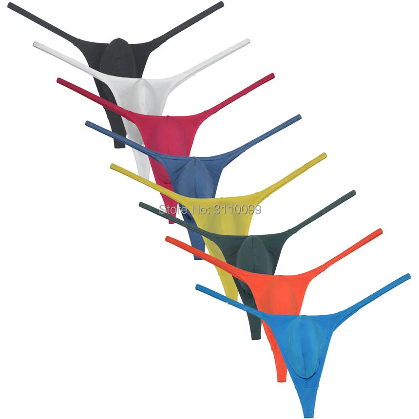 Мужские Модальные Стринги бикини хипстерские трусы с Т-образной задней частью