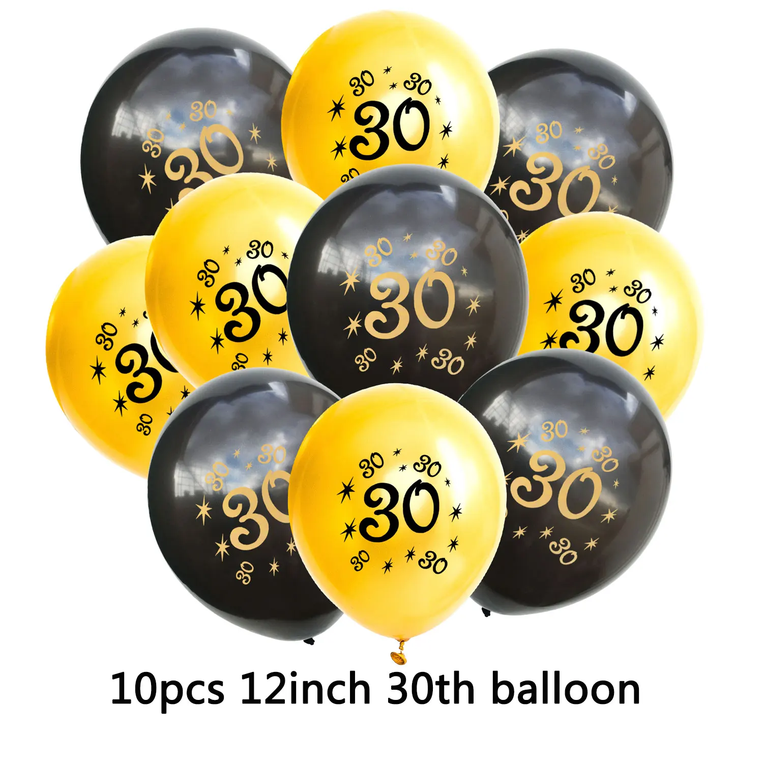 Amawill 30 лет день рождения для номер латекса Globos Звезда фольга шары поздравлять 30th