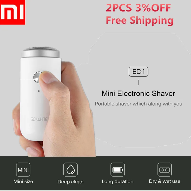 Mijia SO WHITE ED1 мини электробритва для мужчин портативная мужская бритва сухого