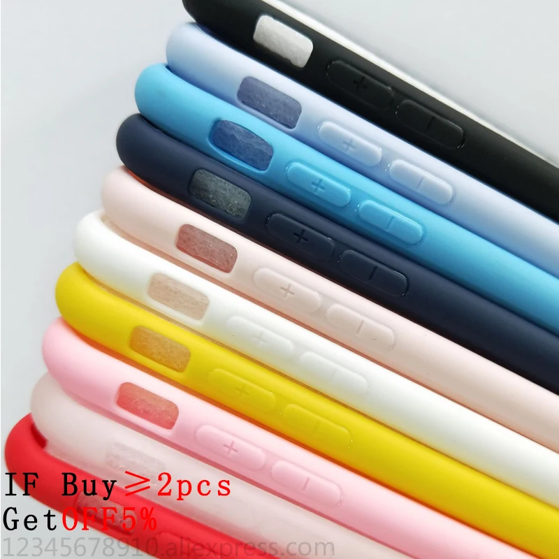 Чехол для iphone 8 Plus силиконовый чехол ТПУ ультра тонкий задний 5 5S SE 6s 6 7 X XS телефона