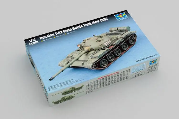 Модель боевого танка Trumpeter 1/72 07146 модель 1962 года главный боевой танк в стиле