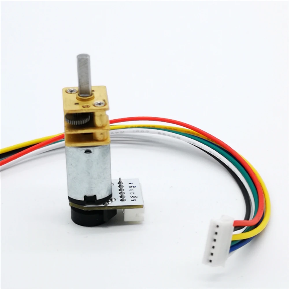 GA12-N20 DC мотор-редуктор с кодировщиком измерение скорости 6V 500rpm для