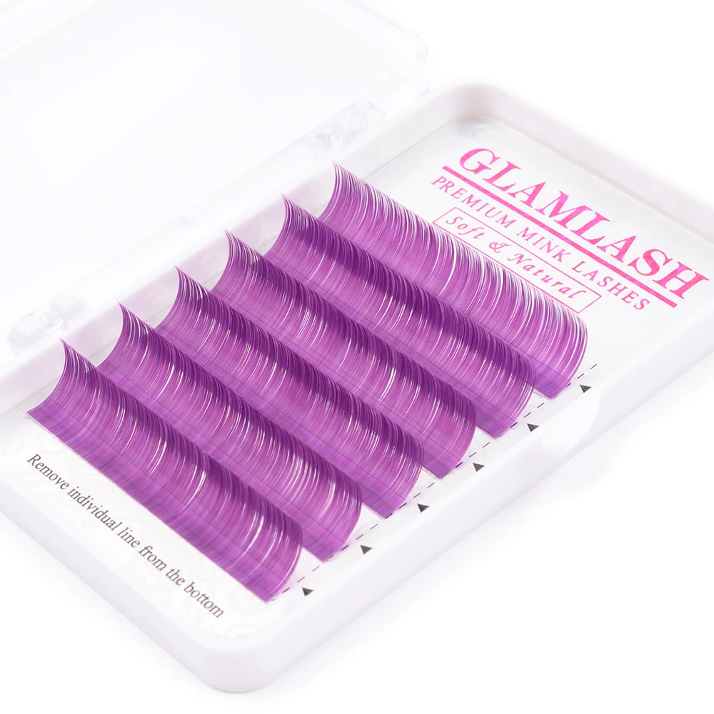Glamlash Премиум цвет нежно фиолетовый синий коричневый зеленый красный Цвета
