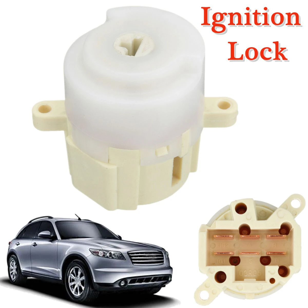 Ignition Lock Barrel Switch Engine Starter For Nissan Micra K12 Qashqai 2002-2013 48750-2F010 03R05 | Лампы и освещение