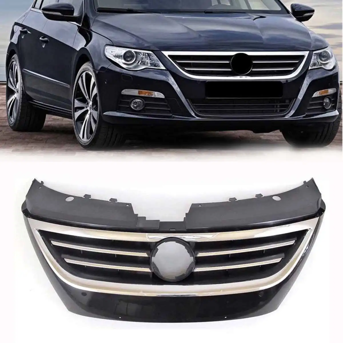 Решетка радиатора для автомобиля Volkswagen V W CC 2009 2012 хромированная сетка