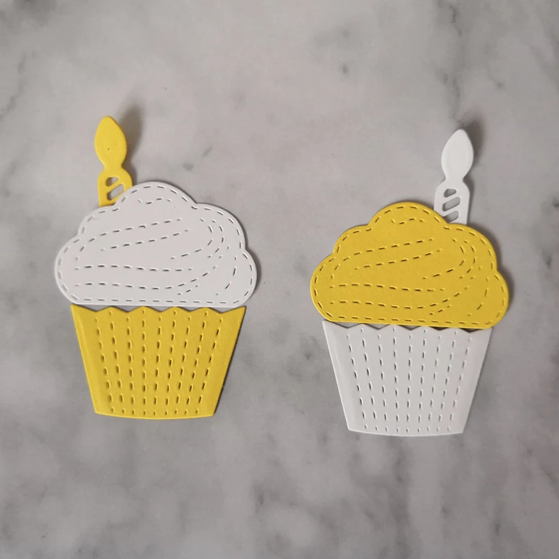 

Cup Cake Dies Metal Cutting Dies Stencils for Scrapbooking Album Candle Craft Die Cut for Card Making Decoration Embossing