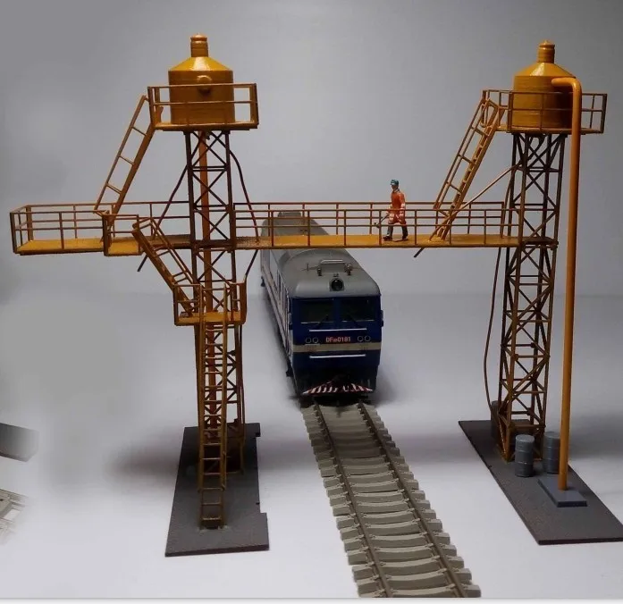 Модель поезда Ho Diy 1 /87 Масляная Станция внутреннего сгорания архитектура
