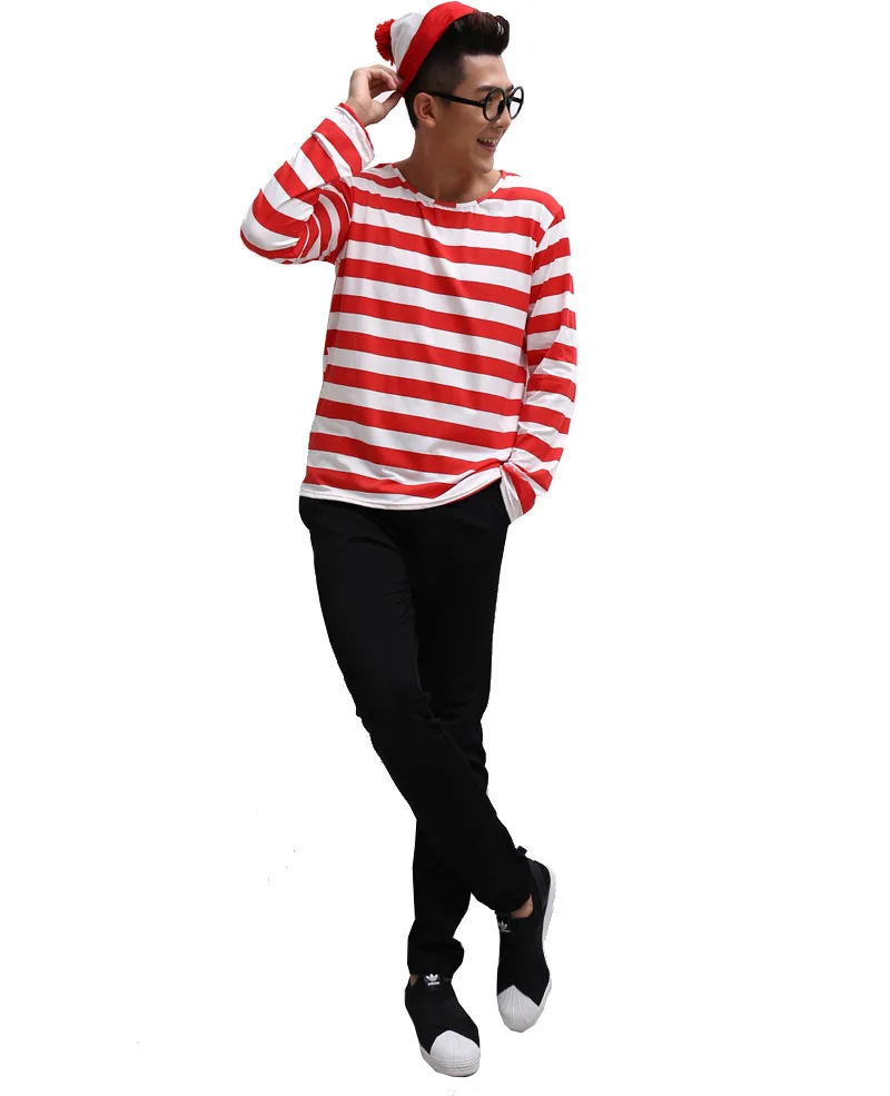 Костюм для Хэллоуина с героями мультфильмов wully Waldo родителей и детей костюм
