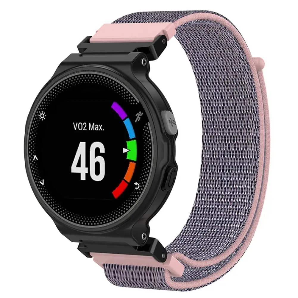 Смарт часы нейлоновый спортивный ремешок на запястье для Garmin Forerunner 220 230 235 630 620 735