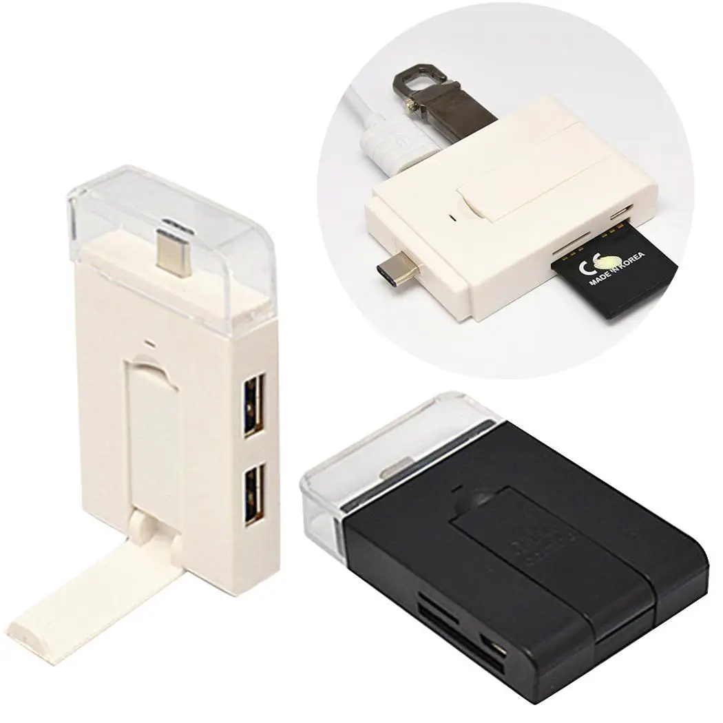 Multi-Function Positive Negative Plug Interface Card Reader Hubs For Android Phone Computer With Holder | Компьютеры и офис