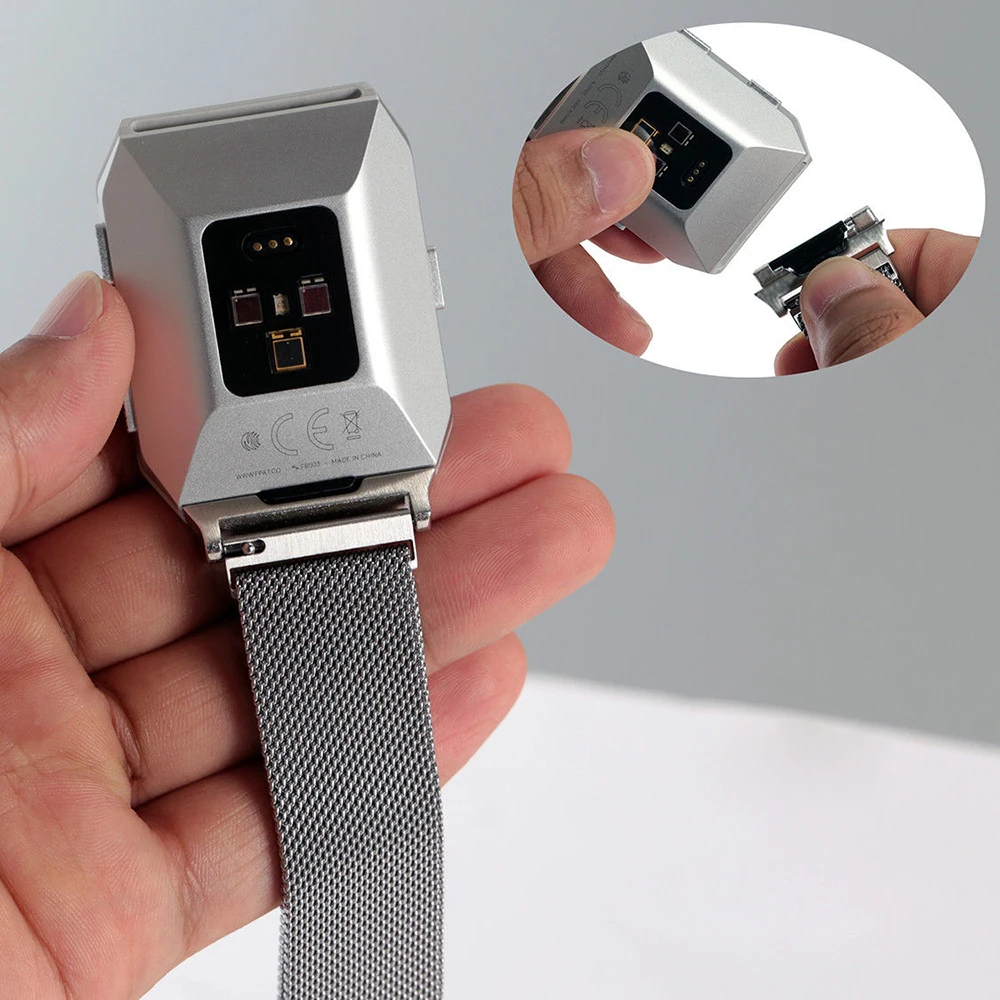 Новый Milanese Loop сетки наручные часы ремешок для Fitbi ионной нержавеющая сталь