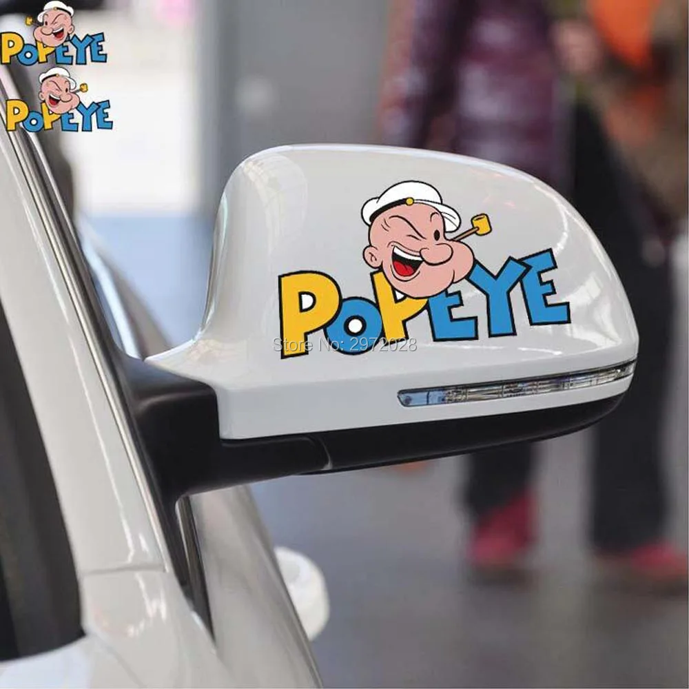 2 х Новый мультфильм стайлинга автомобилей Забавный Popeye Sailor украшение автомобиля