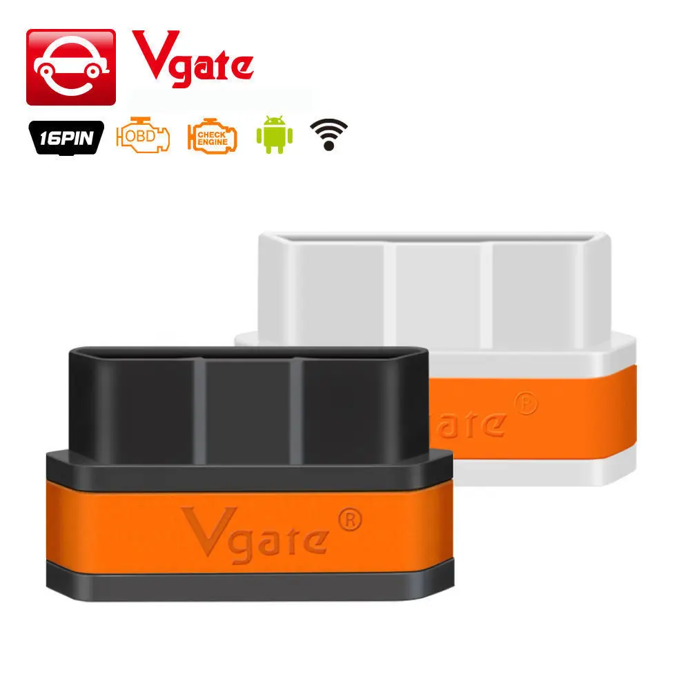 Считыватель кодов Vgate iCar2 ELM327 V2.1 WIFI Bluetooth OBD2 для iPhone Android ISO|Диагностические сканеры