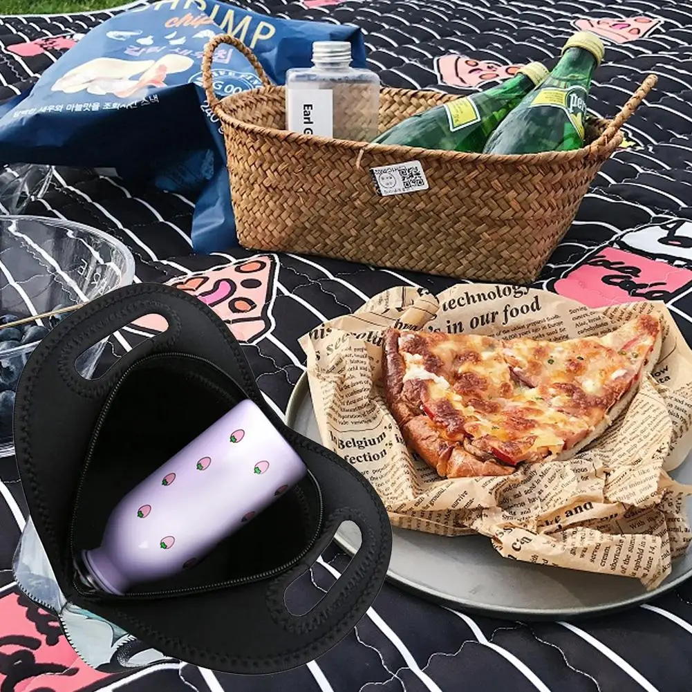 Сумка для ланча с утолщенным изоляционным рисунком летающего дракона|Сумки