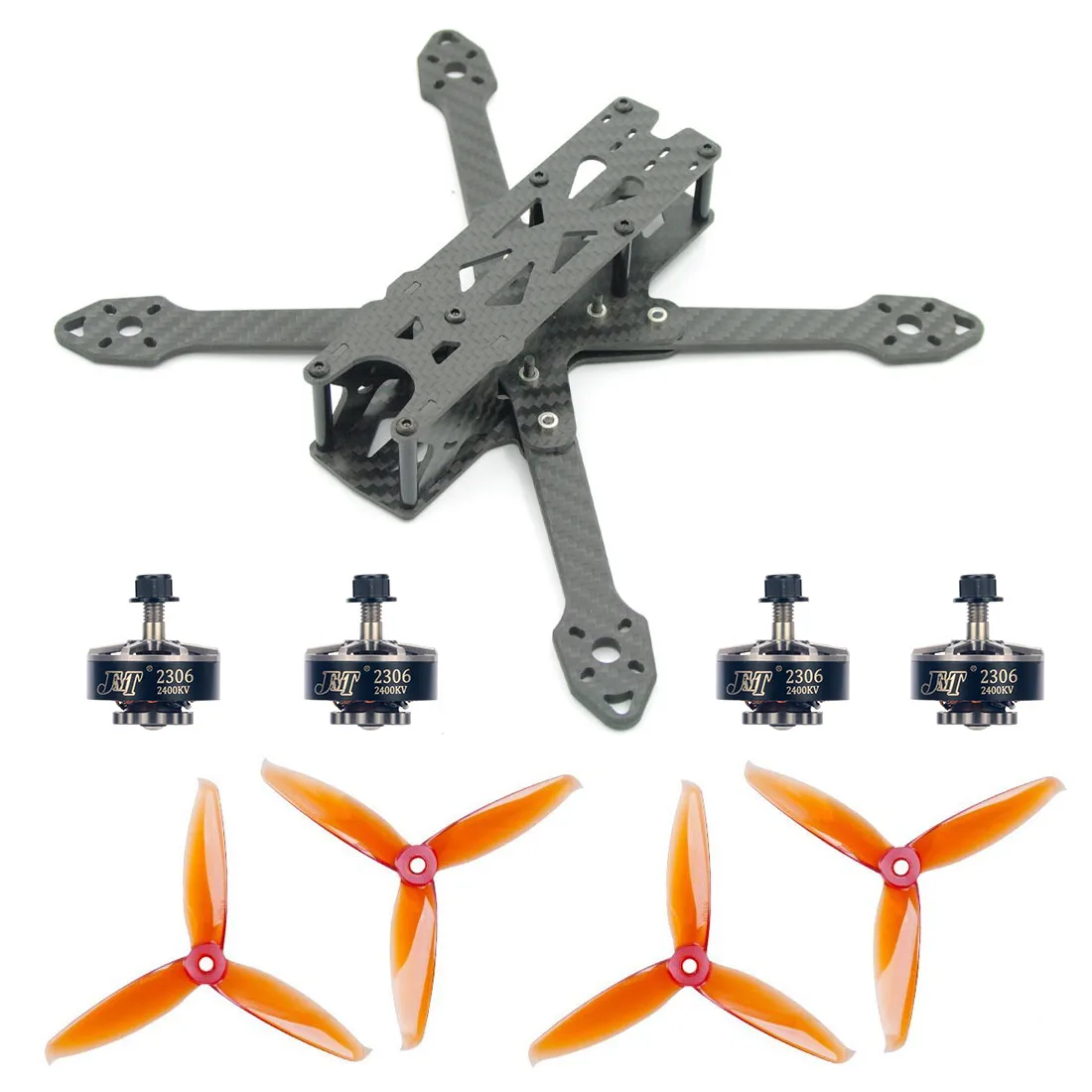 220 мм DIY FPV Racer Квадрокоптер Дрон комплект рамы 5152S пропеллеры КВ 3 4S Аксессуары для
