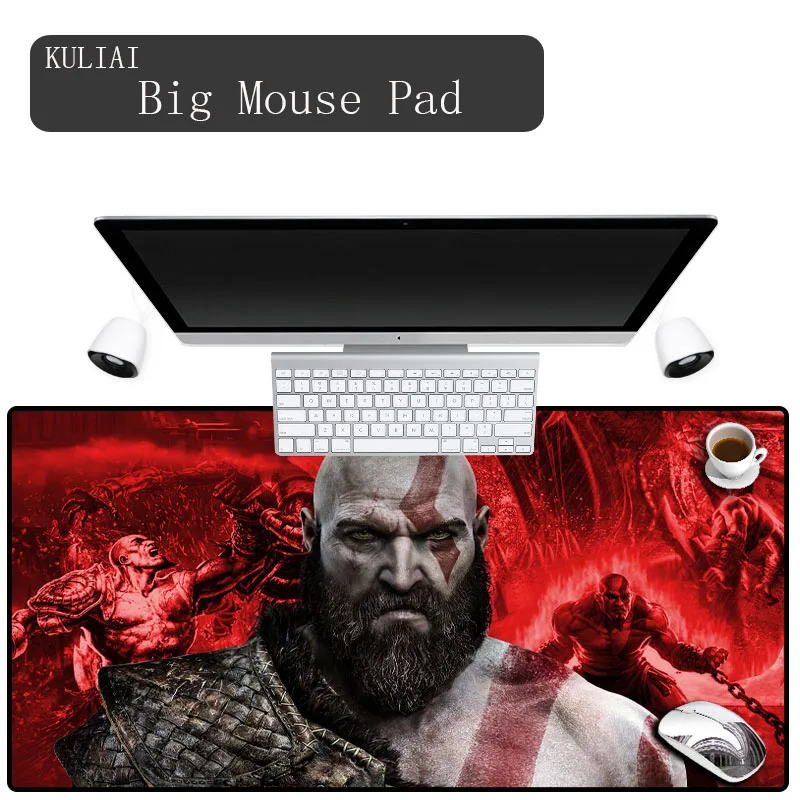 XGZ 900 400 клавиатура Игровой Коврик для мыши God of War офисный Декор Настольный коврик