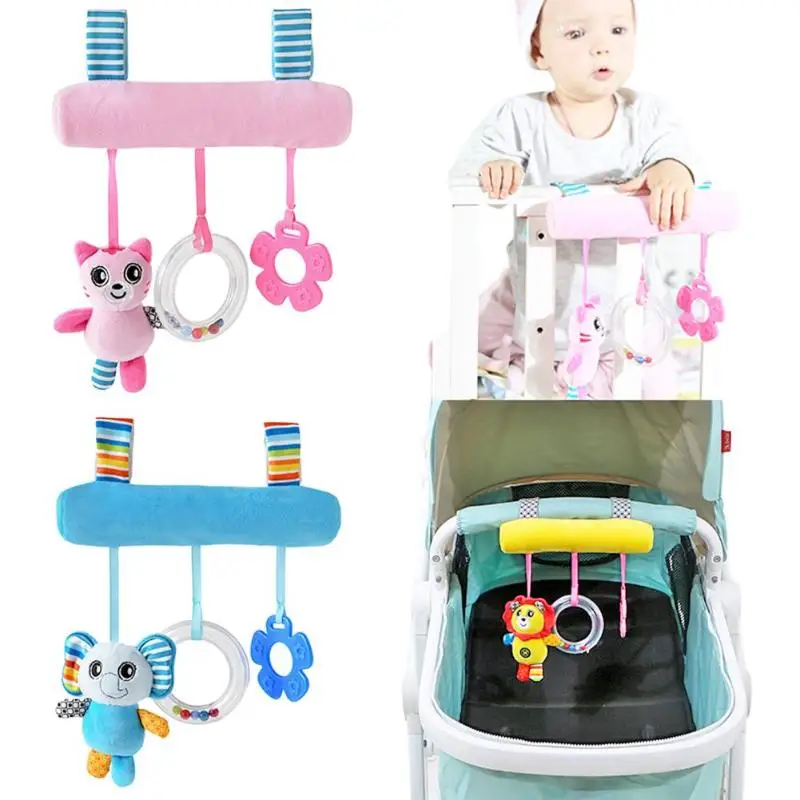 Милый детский погремушка для детской кроватки с мультяшным животным