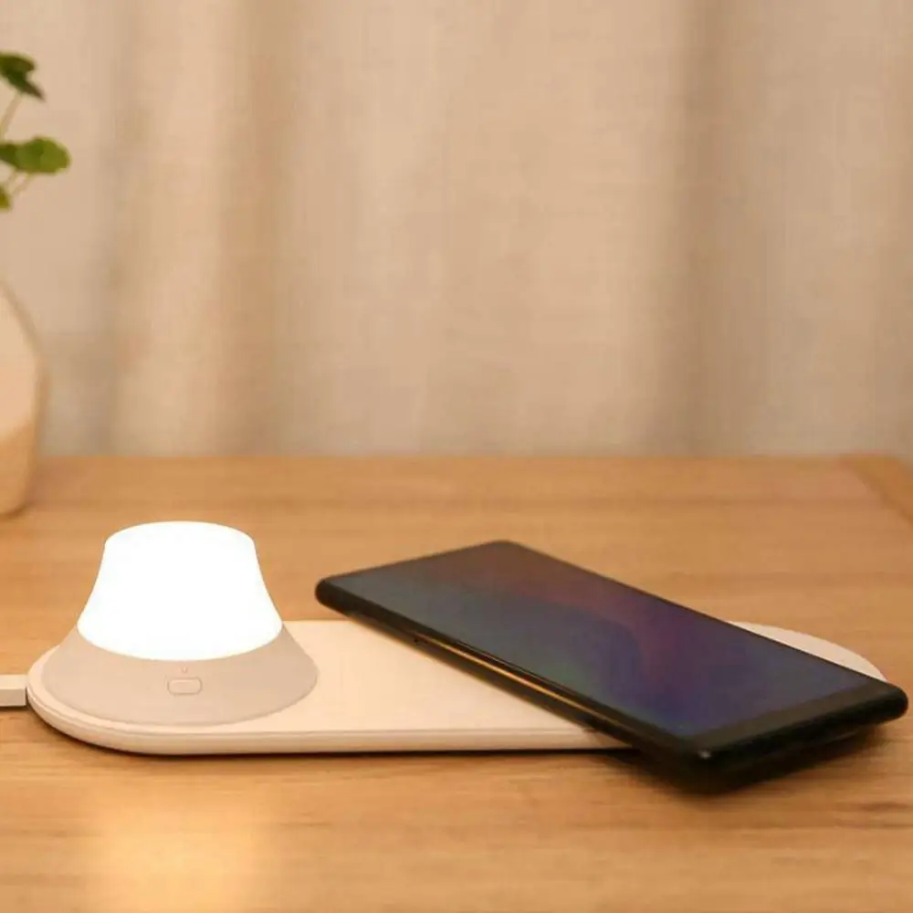 Yeelight Беспроводное зарядное устройство с светодиодный ночной лампой магнитное