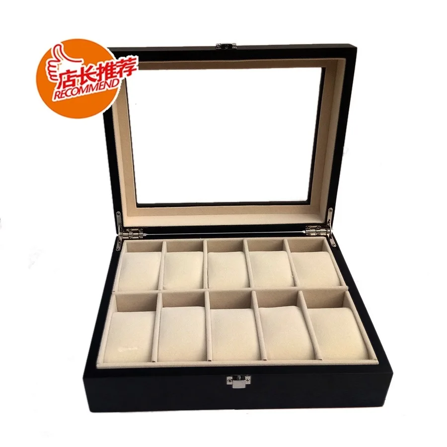 

Wooden Jewelry Box 10 Paint Wooden Watch Box Gift Box Collection Watch Display Box