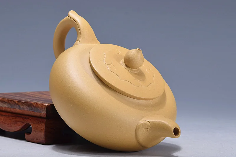 Raw Ore Famous Full Manual Dark-red Enameled Pottery Teapot Section Mud Peacock As One Wishes Kettle Run Amount | Дом и сад