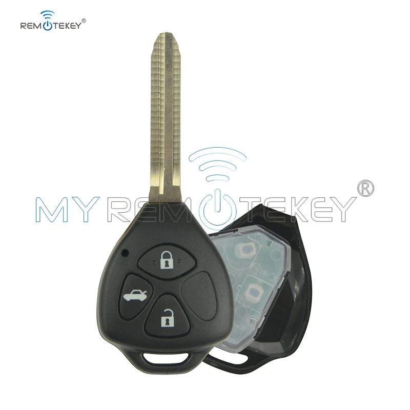

Remtekey HYQ12BBY For Toyota Camry Corolla 4d67 G chip no chip optional 3 Buttons 314.4mhz TOY43 car remote replacement key