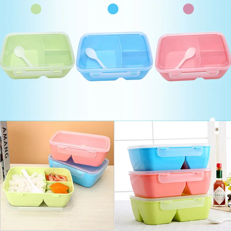 Портативный Ланч-бокс Bento 3 цветов коробка для хранения пикника микроволновой