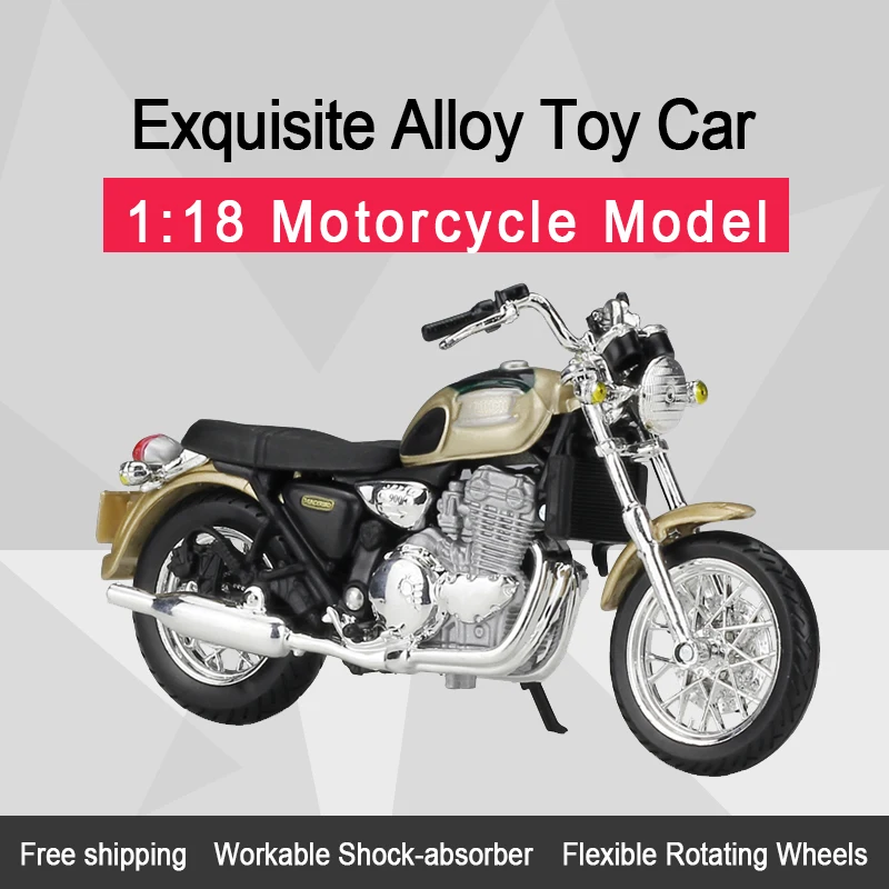 MAISTO 1:18 Марка Triumph Thunderbird Литая модель мотоцикла работоспособная игрушка для детей подарки коллекция игрушек