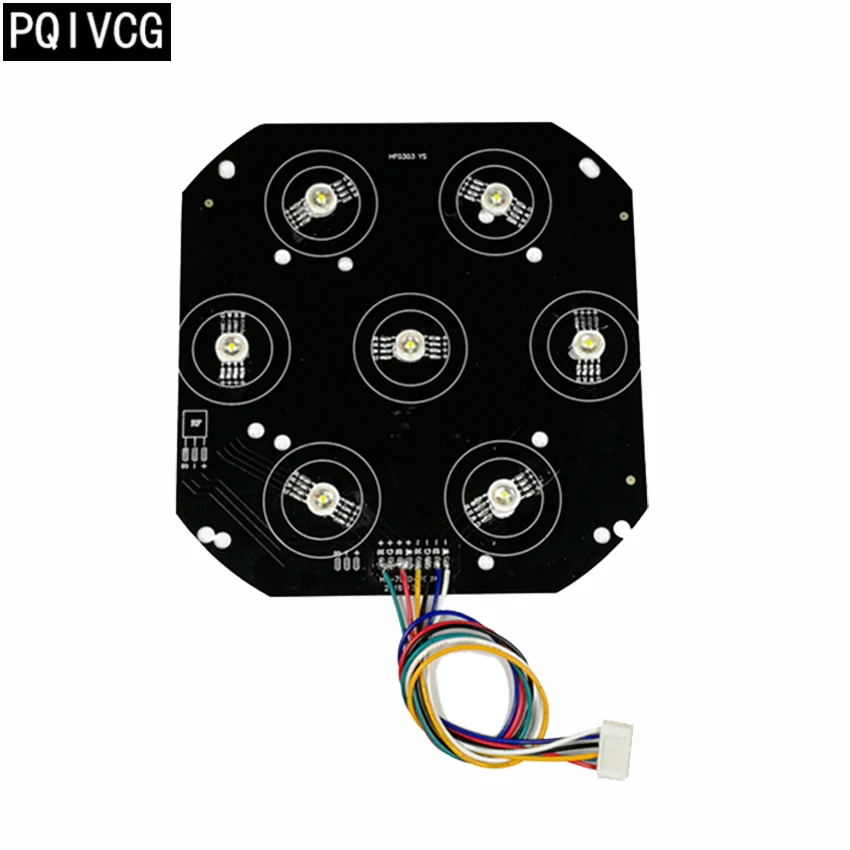 7x12w rgbw Светодиодная панель led par Светильник 7pcs 12w светодиодные лампы|Эффект