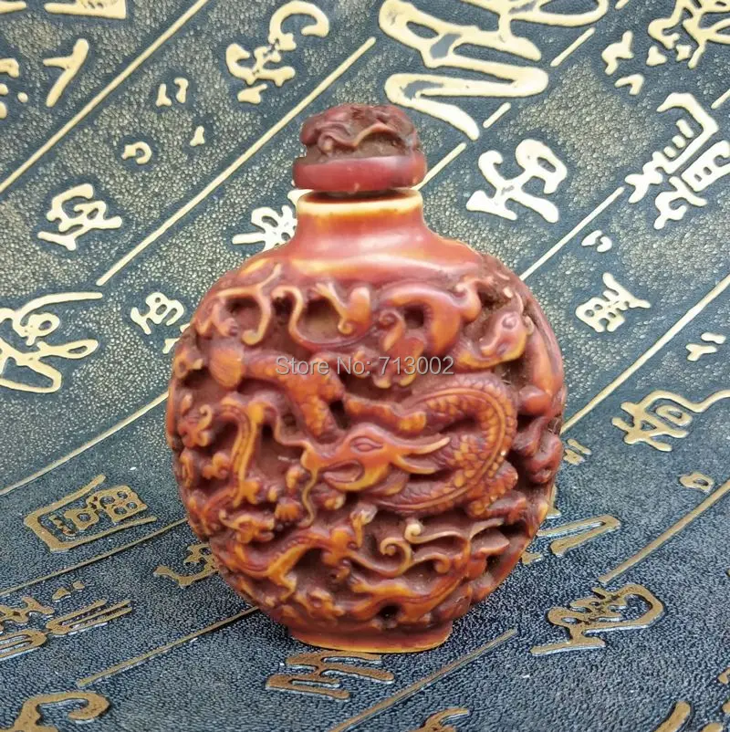 

Винтажная бутылка для табака Carven 9 Dragon snuff, редкая коллекция