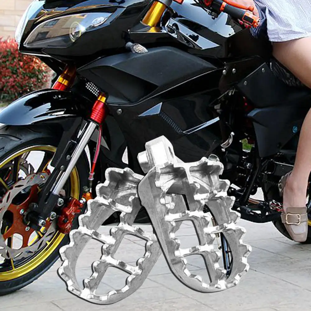 1 пара алюминиевые широкие колышки для мотокросса Подножка Honda CR CRF XR 50 70 80 100
