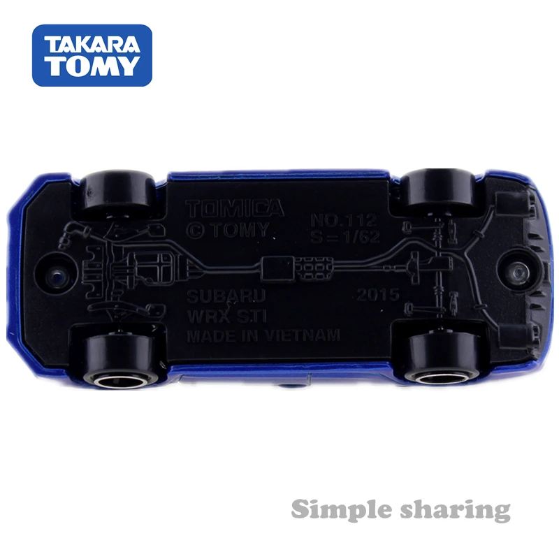 TOMICA No.112 1/64 весы SUBARU WRX STI Тип S Япония TAKARA TOMY литая под давлением Металлическая