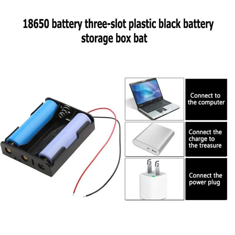 AA 18650 Батарейный держатель DIY Power Bank перезаряжаемый контейнер для батарей 1X 2X 3X 4X