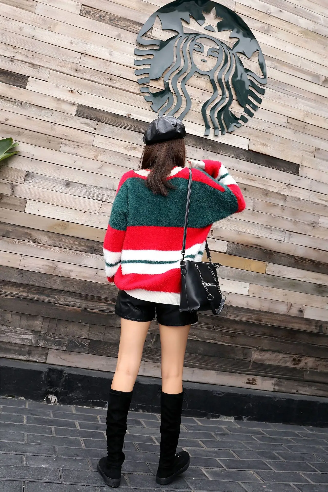 Deer Christmas Sweater Female 2018 Winter New Large Size Loose Long-sleeved V-neck Women Ugly Pullover | Женская одежда