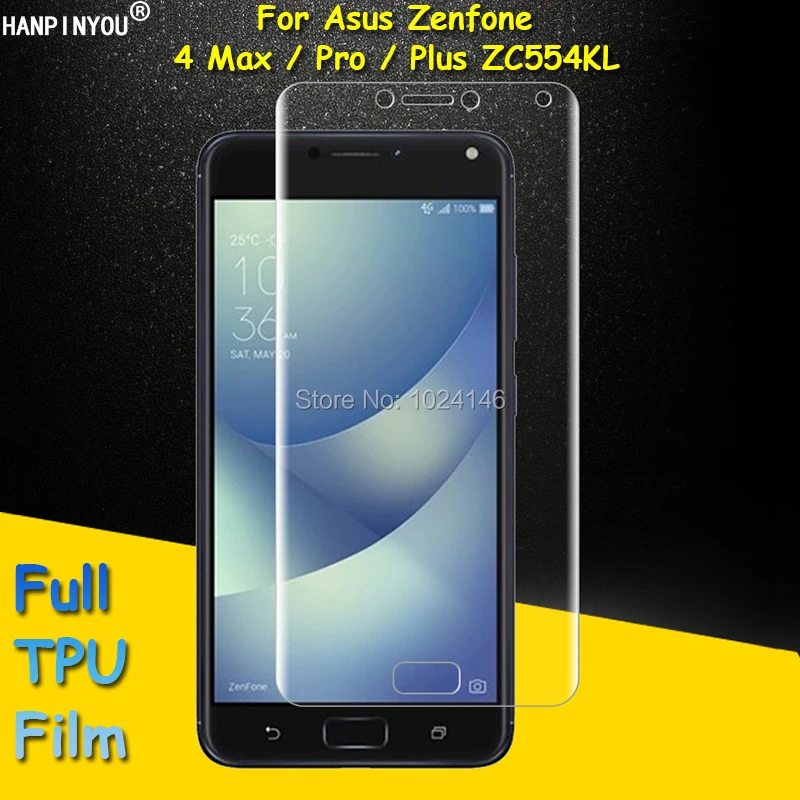 

Защитная пленка для Asus Zenfone 4 Max, ZC554KL, 5,5 дюйма, полное покрытие, прозрачная, мягкая, из ТПУ, изогнутые детали (не закаленное стекло)