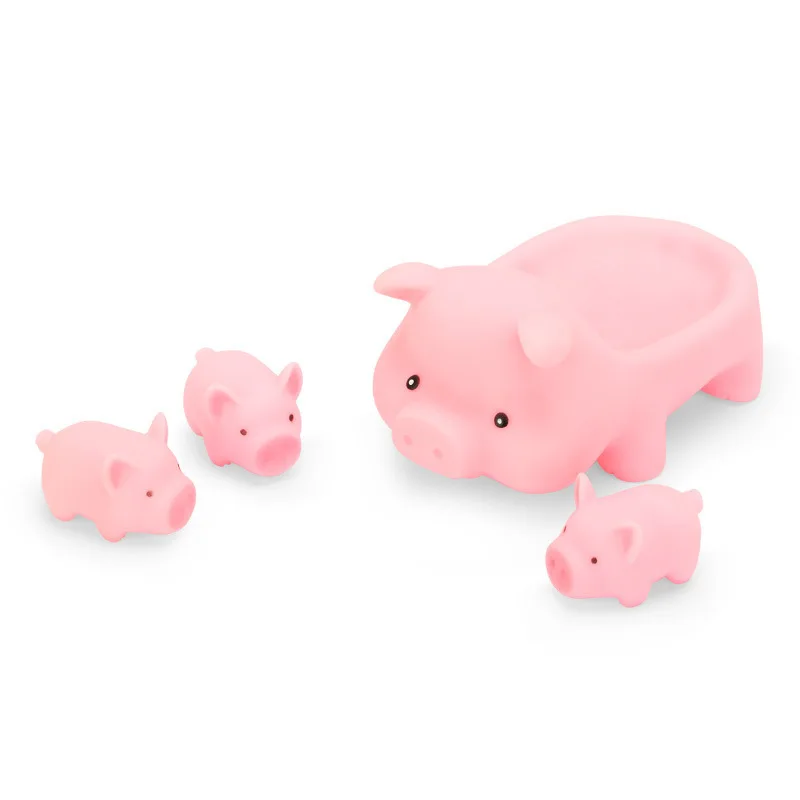 Детские пляжные Ванна мультфильм пластик свинья Squeeze звуковые игрушки для детей |